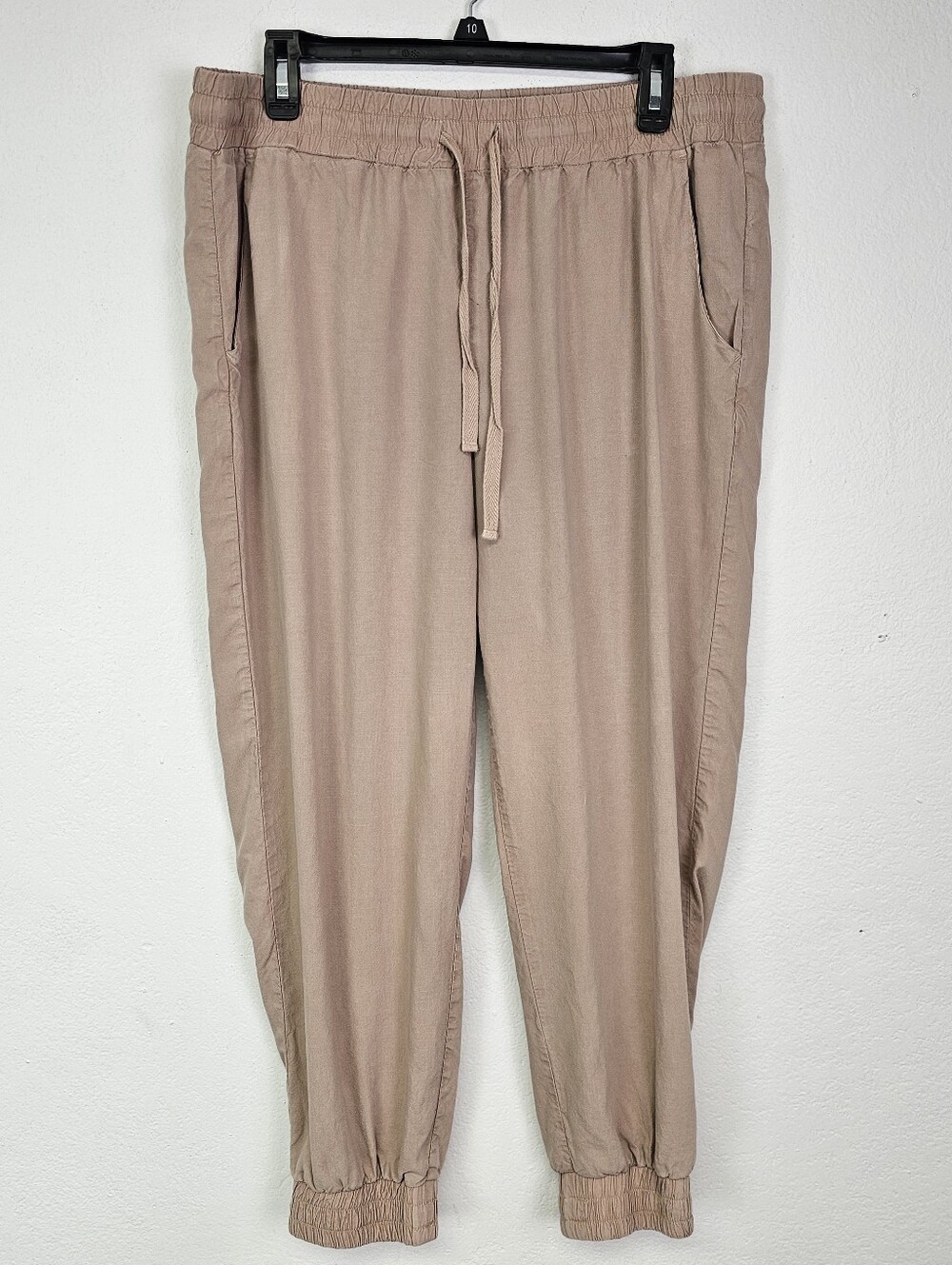 Cloth & Stone Muted Tan Pull On Joggers Ligjtweight Tencel Lyocell Sz L Casual